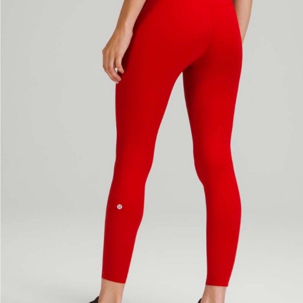 Lululemon Base Pace Red 25” Running Tights |  Leggings | size 8